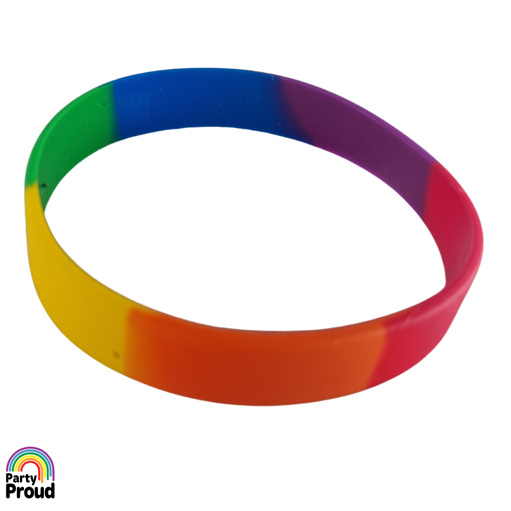 Rainbow Silicone Wristband Packs