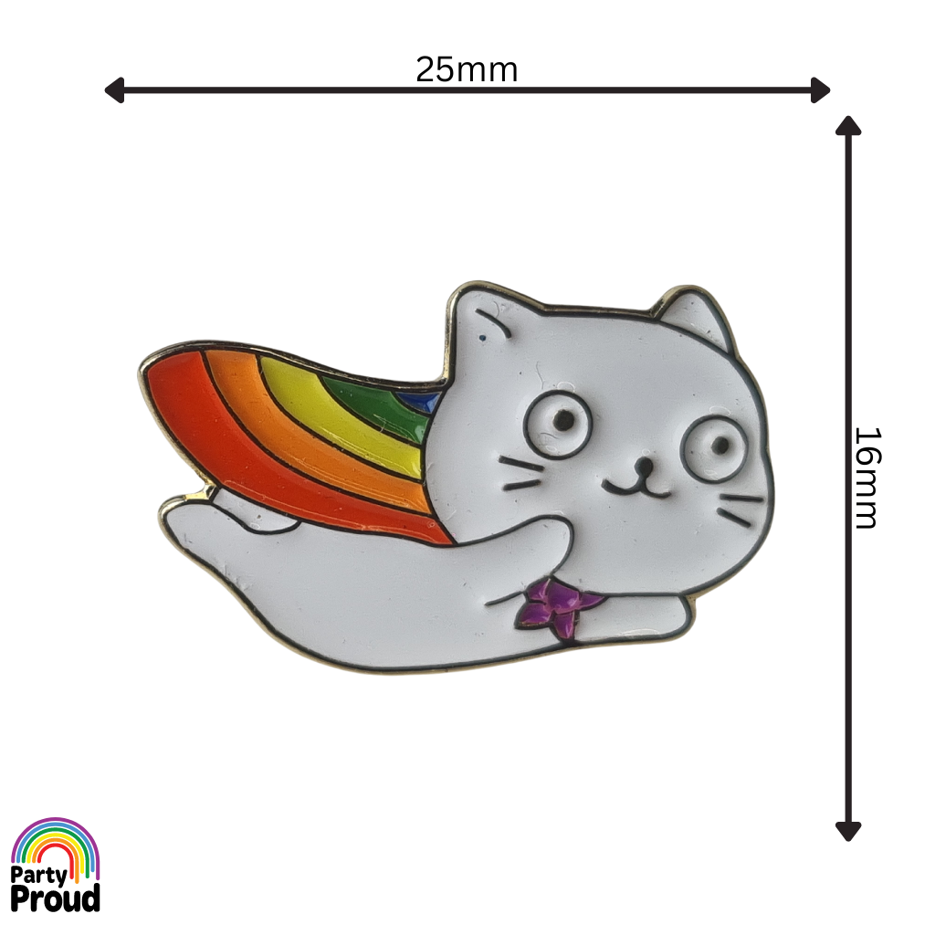 Pride Flying Cat Pin