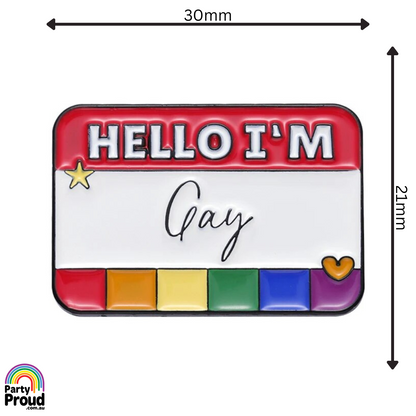 Hello I'm Gay Pin
